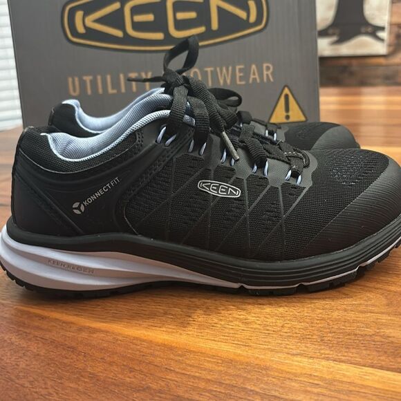 Keen Blue Black Work Utility Vista Energy ESD Safety Slip Resistant Shoe Size 6W - Picture 8 of 12